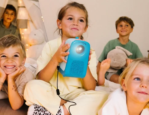LumiContes™ — Projecteur d’histoires pour enfants de 3 à 10 ans (Avec batterie intégrée)